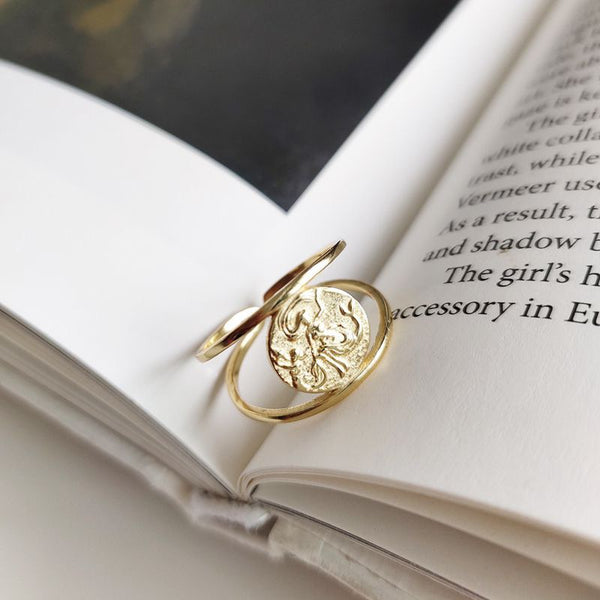 Engraved Coin Ring